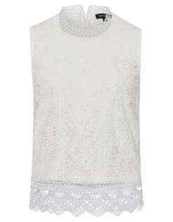 MORE&MORE Spitzenblusentop In Ecru