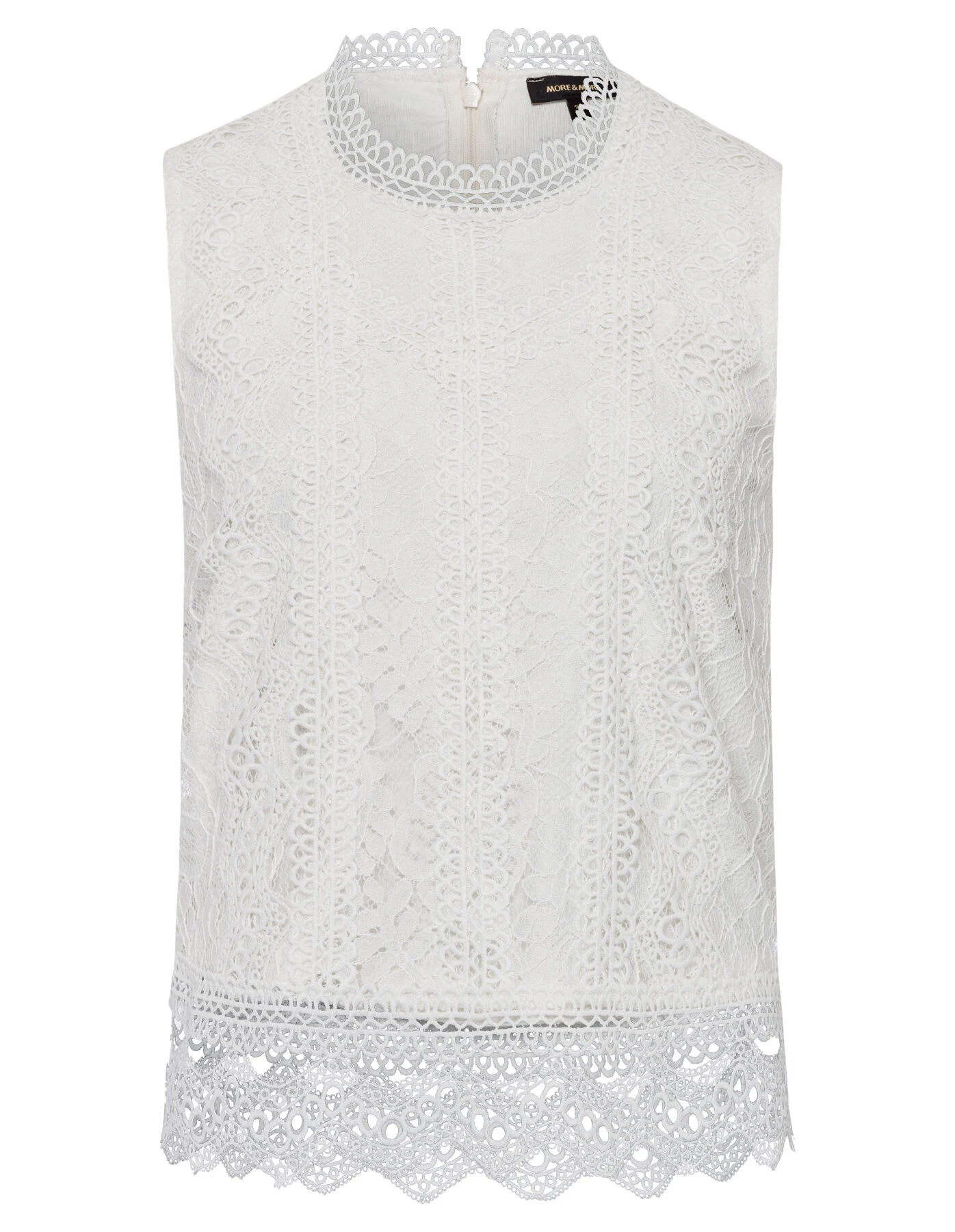 MORE&MORE Spitzenblusentop In Ecru