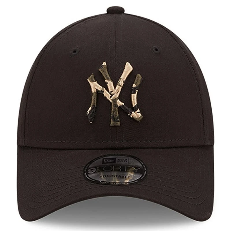 NEW ERA Freizeit Caps New York Yankees Logo Infill 9FORTY Cap Black - Image 5