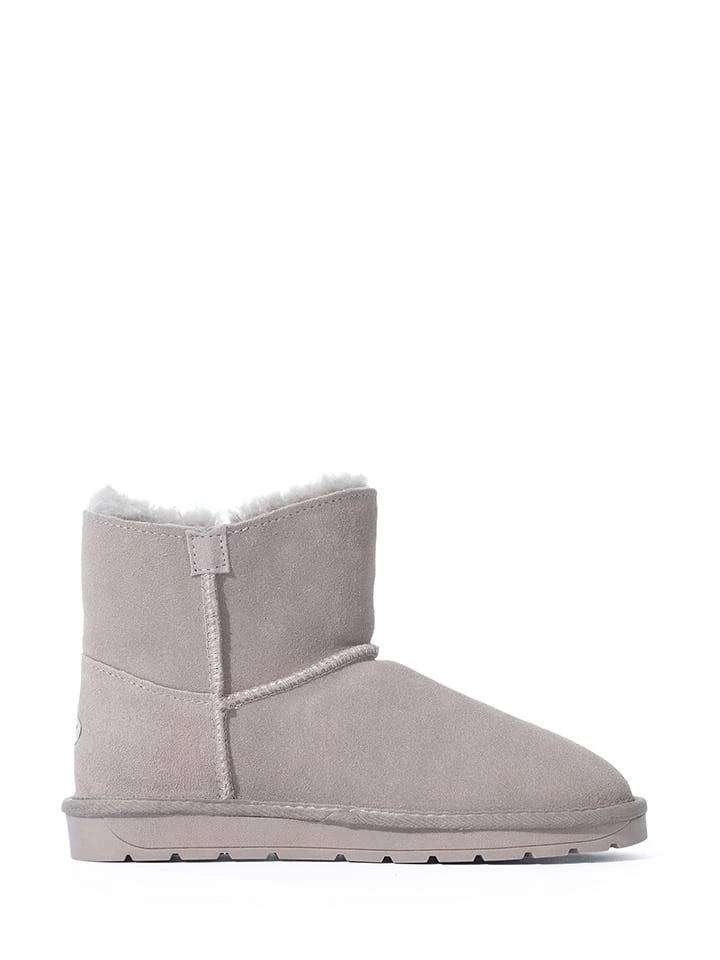 Leder-Boots "Dawn" In Grau