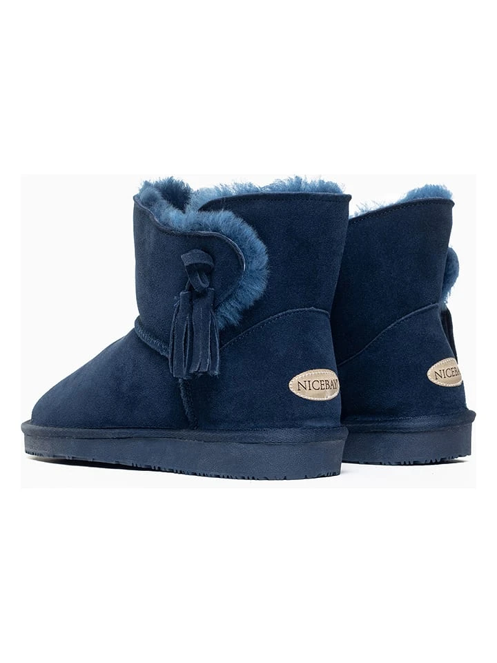 Leder-Winterboots "Bellaire" In Dunkelblau - Image 4