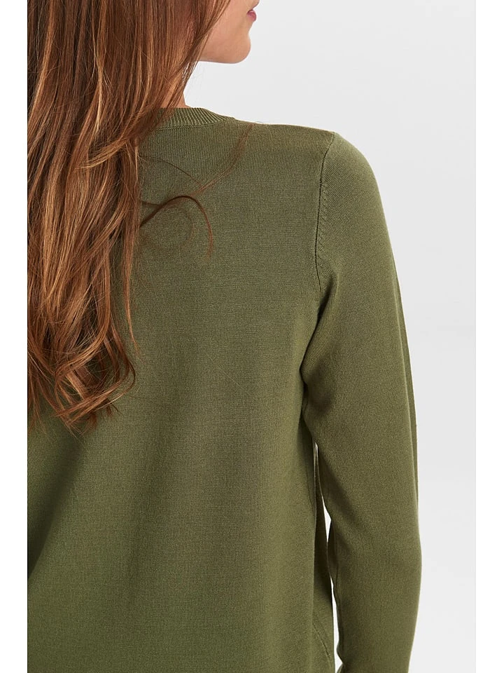 Cardigan "Nubia" In Oliv - Image 5