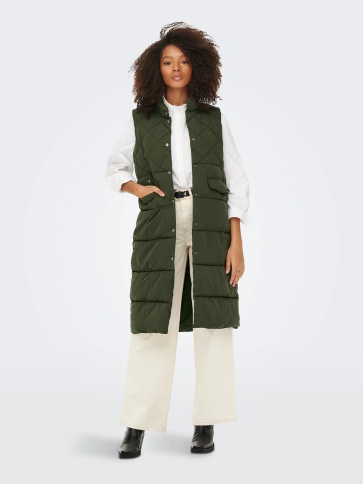 ONLY Weste "Stacy" In Dunkelgrün - Image 3