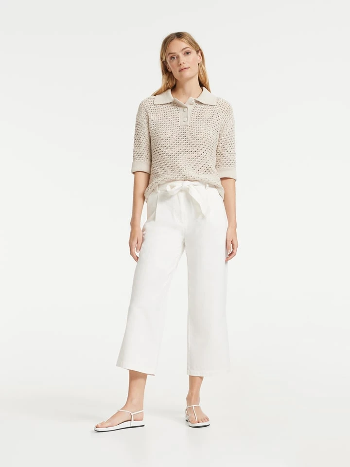 OPUS Culotte "Mareika" In Weiß - Image 5