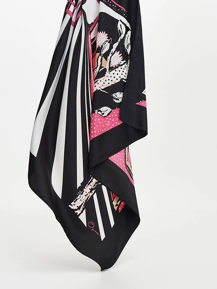 OPUS Tuch "Agarda" In Schwarz/ Pink - (L)110 X (B)110 Cm - Image 2