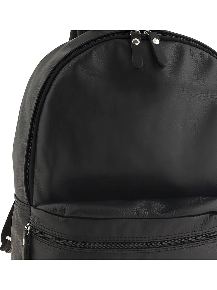 Leder-Rucksack "Rovigo" In Schwarz - (B)30 X (H)40 X (T)14 Cm - Image 3