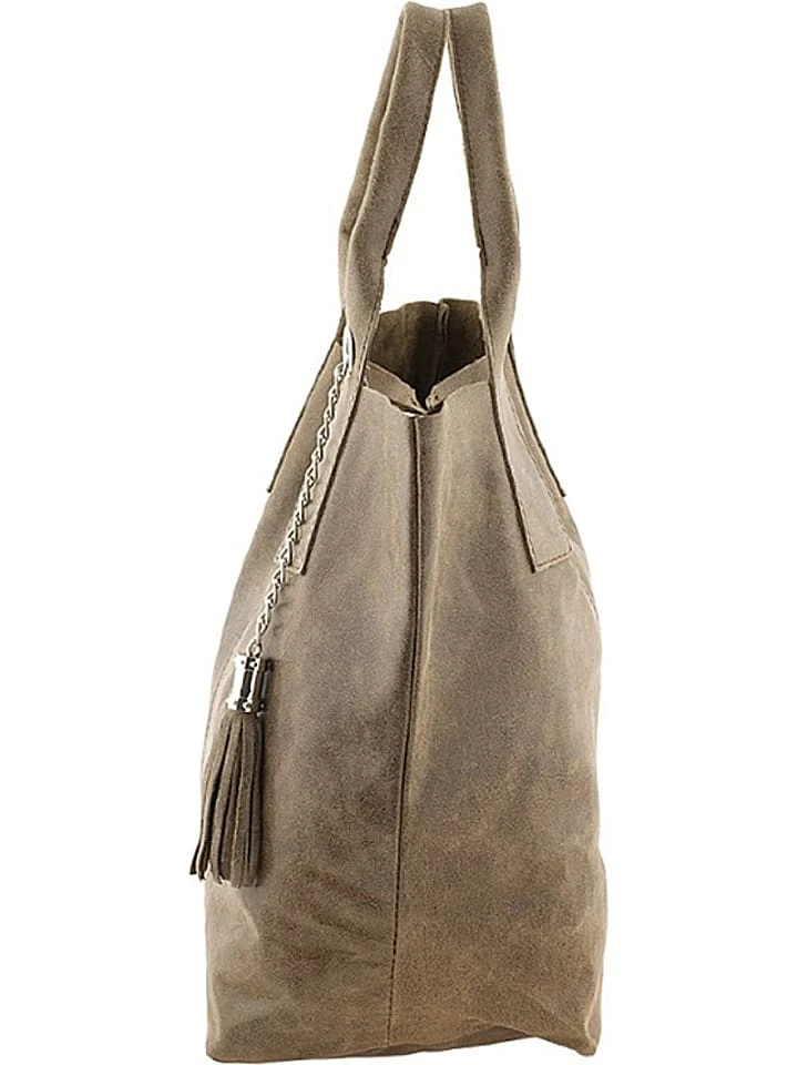 Leder-Shopper "Laura" In Taupe - (B)38 X (H)41 X (T)20 Cm - Image 2