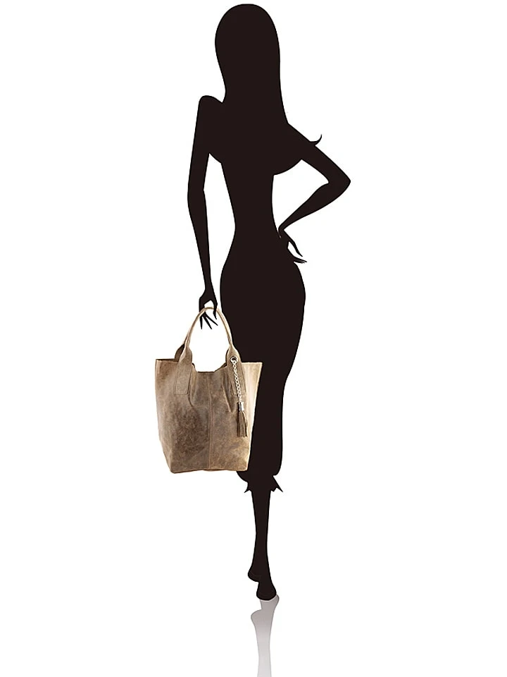 Leder-Shopper "Laura" In Taupe - (B)38 X (H)41 X (T)20 Cm - Image 6