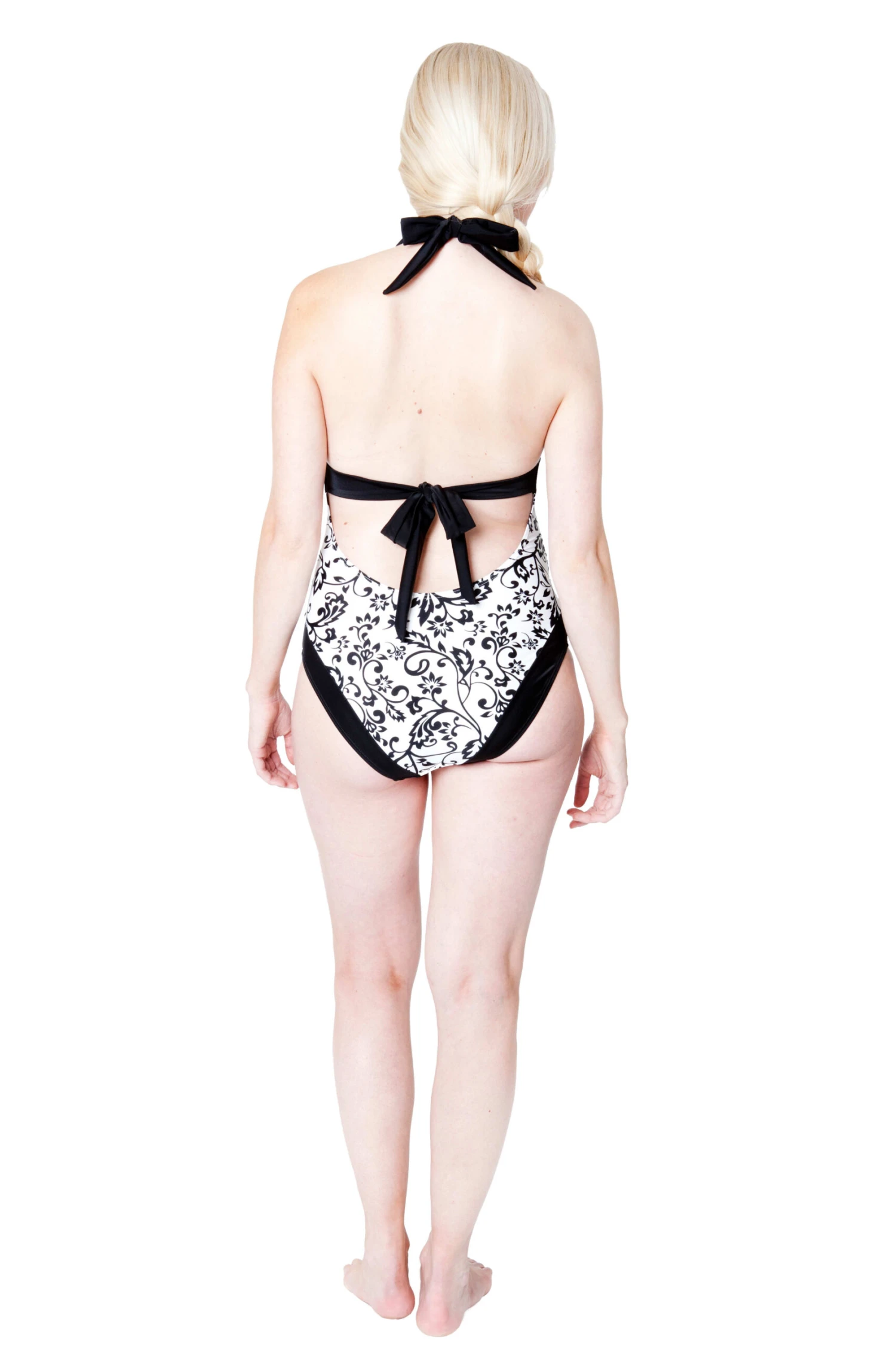 ARI Umstandsbadeanzug In Schwarz-Weiß - Image 4