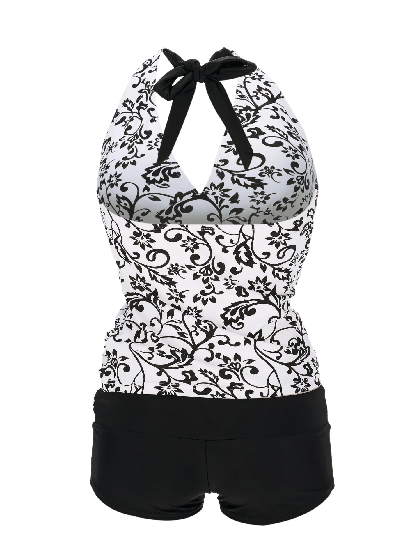 Tankini "Black&White" In Schwarz-weiß Gemustert - Image 2