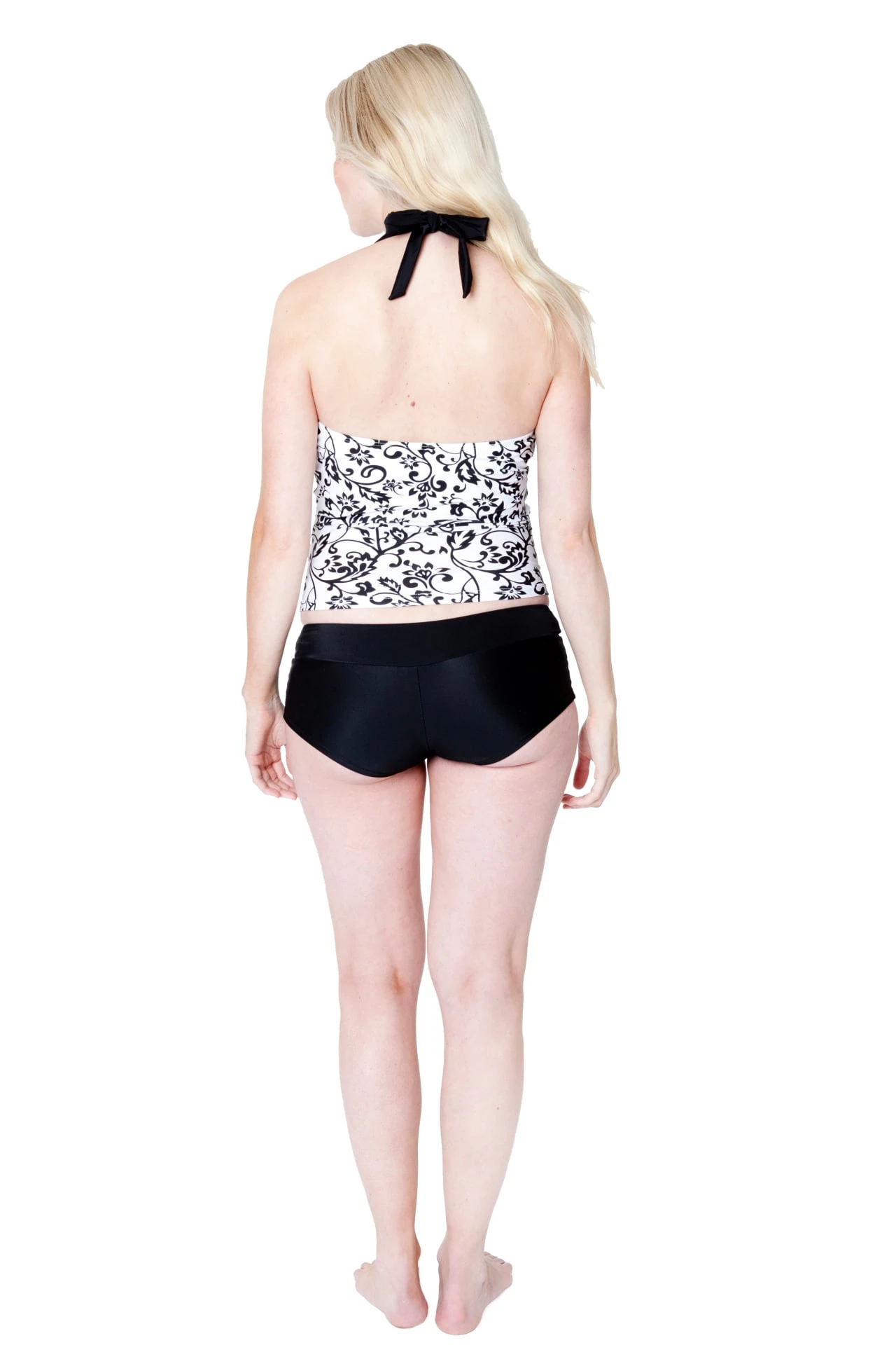 Tankini "Black&White" In Schwarz-weiß Gemustert - Image 5
