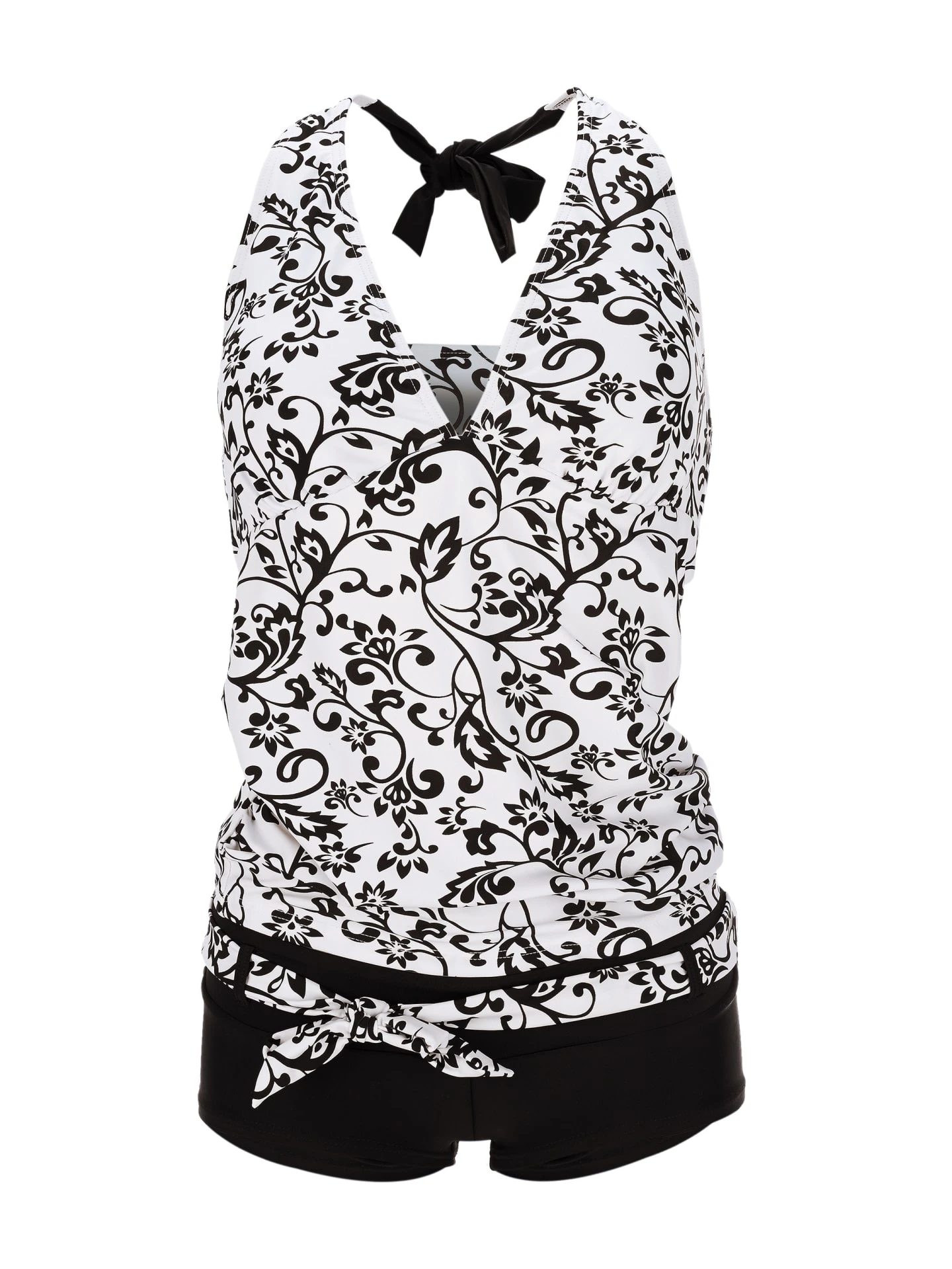 Tankini "Black&White" In Schwarz-weiß Gemustert