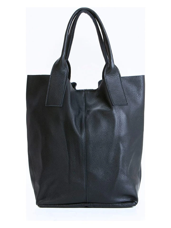 Leder-Schultertasche In Schwarz - (B)28 X (H)35 X (T)17 Cm - Image 2