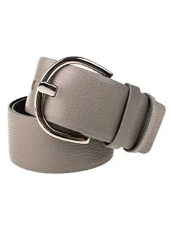 Leder-Gürtel In Taupe