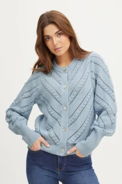 Cardigan In Blau