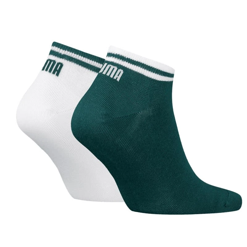 Puma Freizeit Socken Heritage Sneaker Socks 2er Pack Green - Image 2