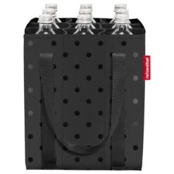 Reisenthel Bottlebag Flaschen - Tragetasche (twist Maroon) In Glossy Dots Black