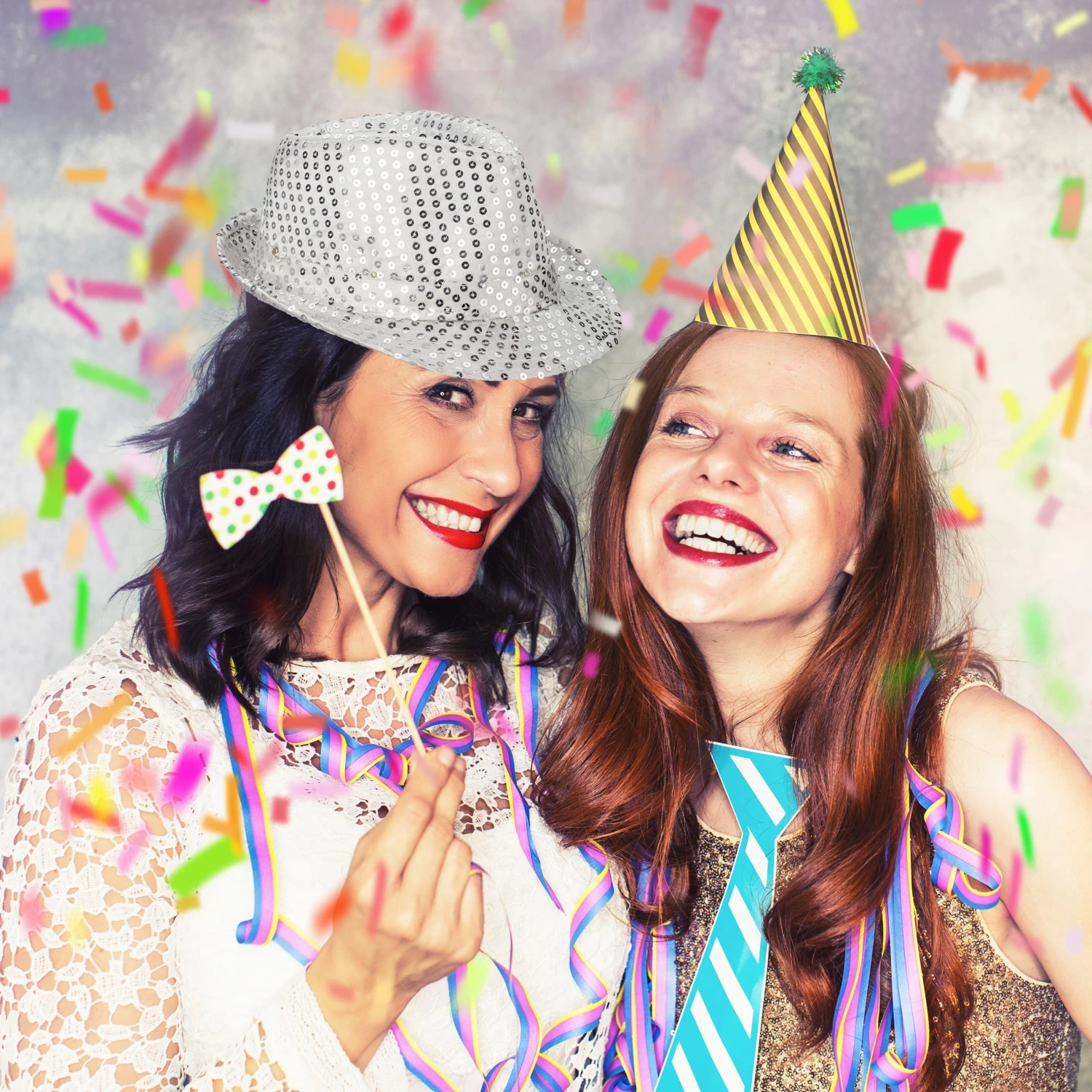 1x Pailletten-Hut In Silber - Image 2