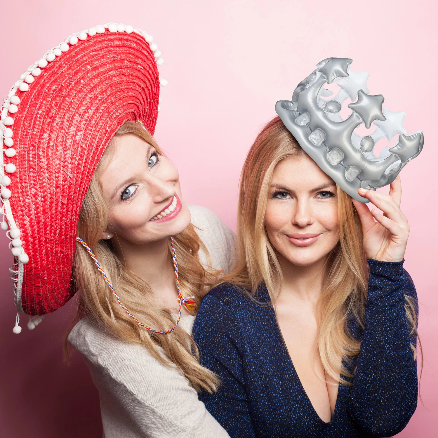 2x Aufblaskrone In Silber - Image 2