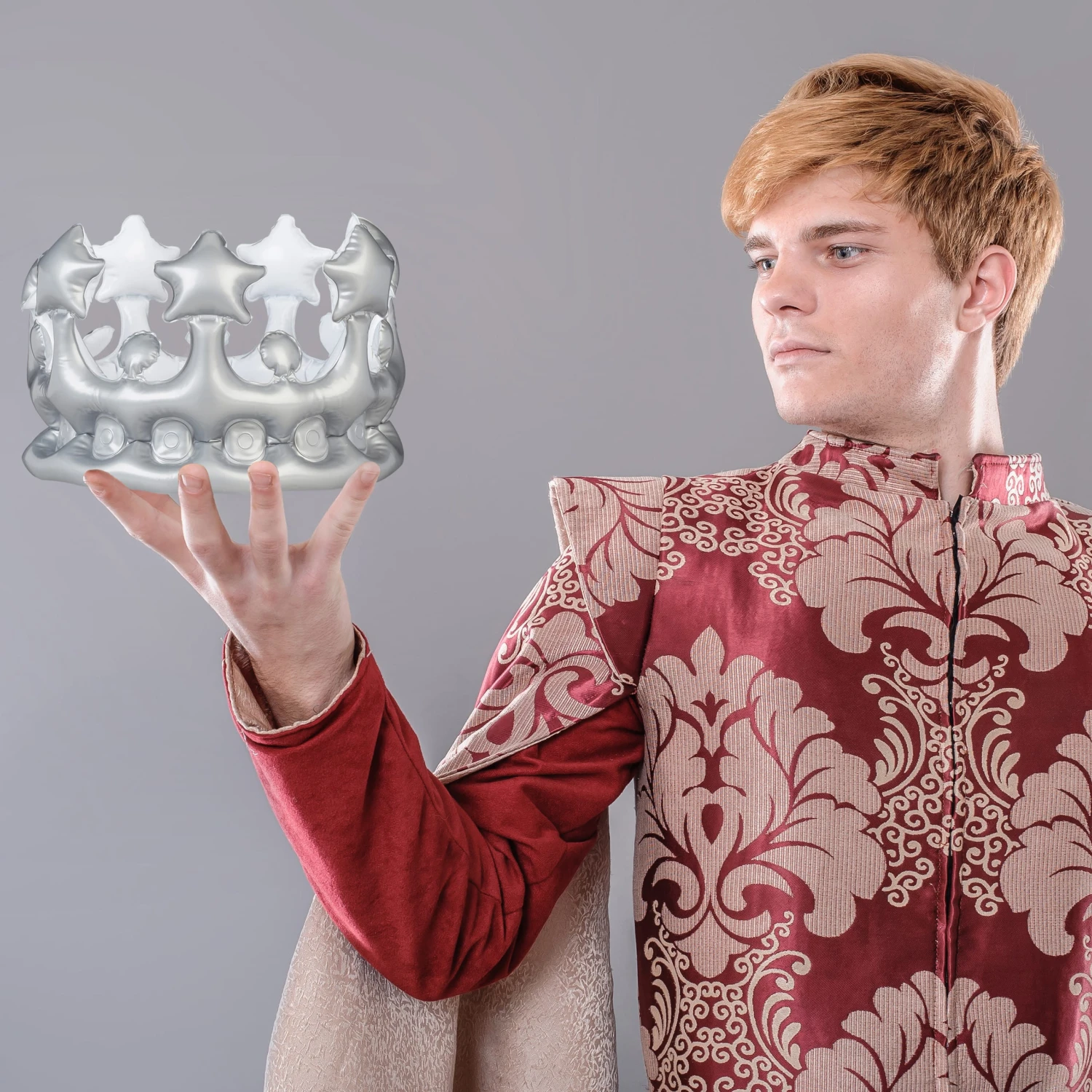 2x Aufblaskrone In Silber - Image 5