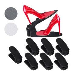 8x Schuhstapler In Schwarz