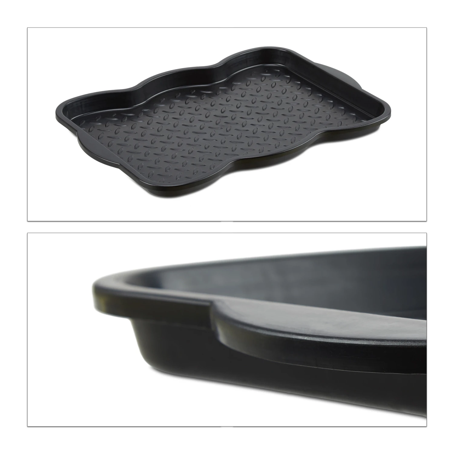 Schuhabtropfschale In Schwarz - (B)50x (H)3 X (T)38 Cm