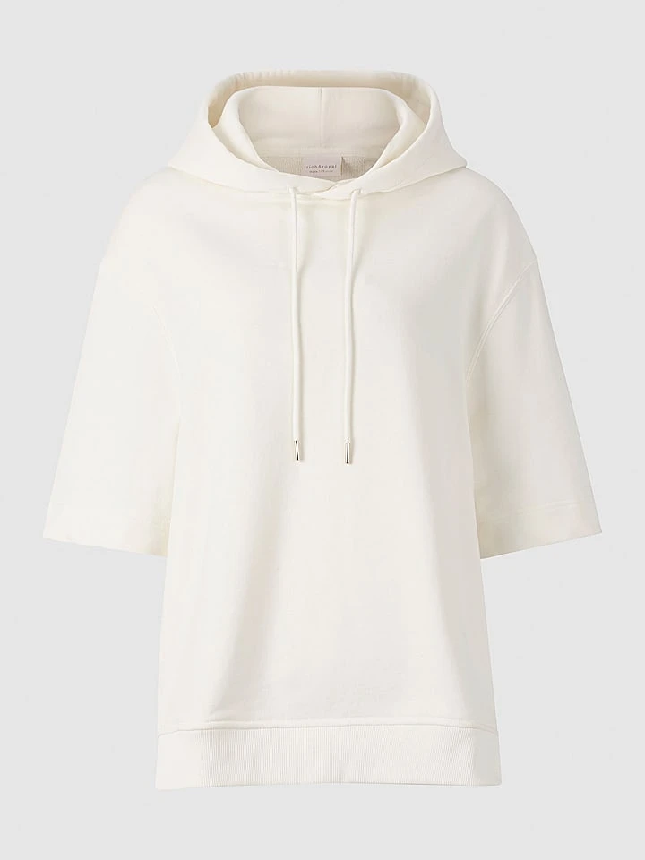 Rich&royal Hoodie In Creme