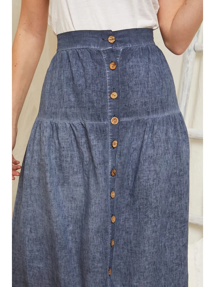 Leinen-Rock In Blau - Image 5