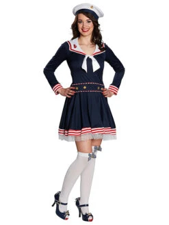 Kostümkleid "Matrosin" In Dunkelblau