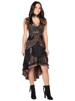 Kostümrock "Steampunk" In Braun/ Schwarz