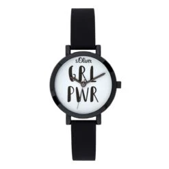 S.Oliver Quarzuhr SO-3767-PQ In Schwarz