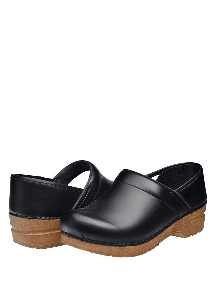 Sanita Leder-Clogs "Prof. Pila" In Schwarz - Image 6