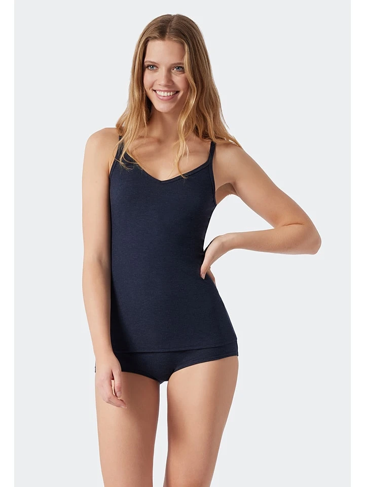 Schiesser Hemdchen In Dunkelblau - Image 3