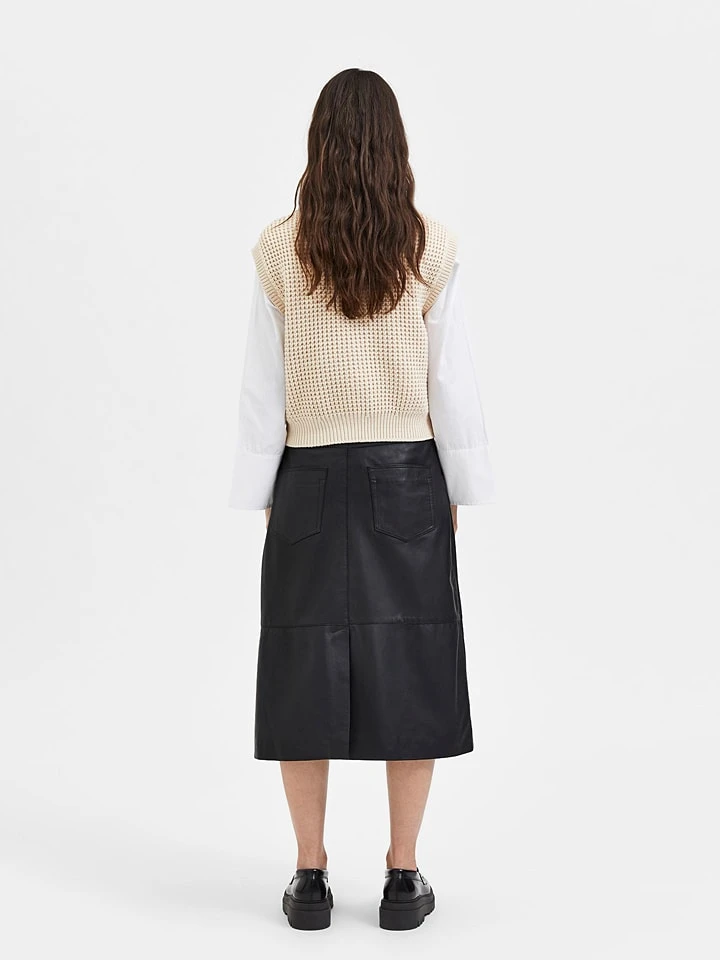 Selected Femme Pullunder "Birtha" In Creme - Image 4