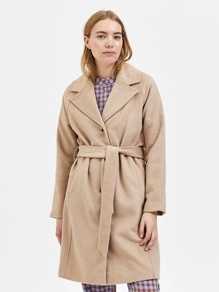 Selected Femme Übergangsmantel "Milan" In Beige - Image 3
