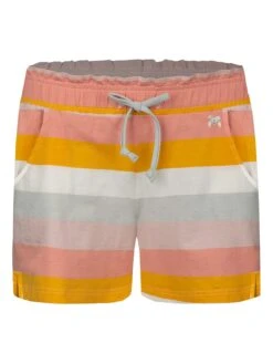 Pyjama-Shorts In Rosa/ Gelb
