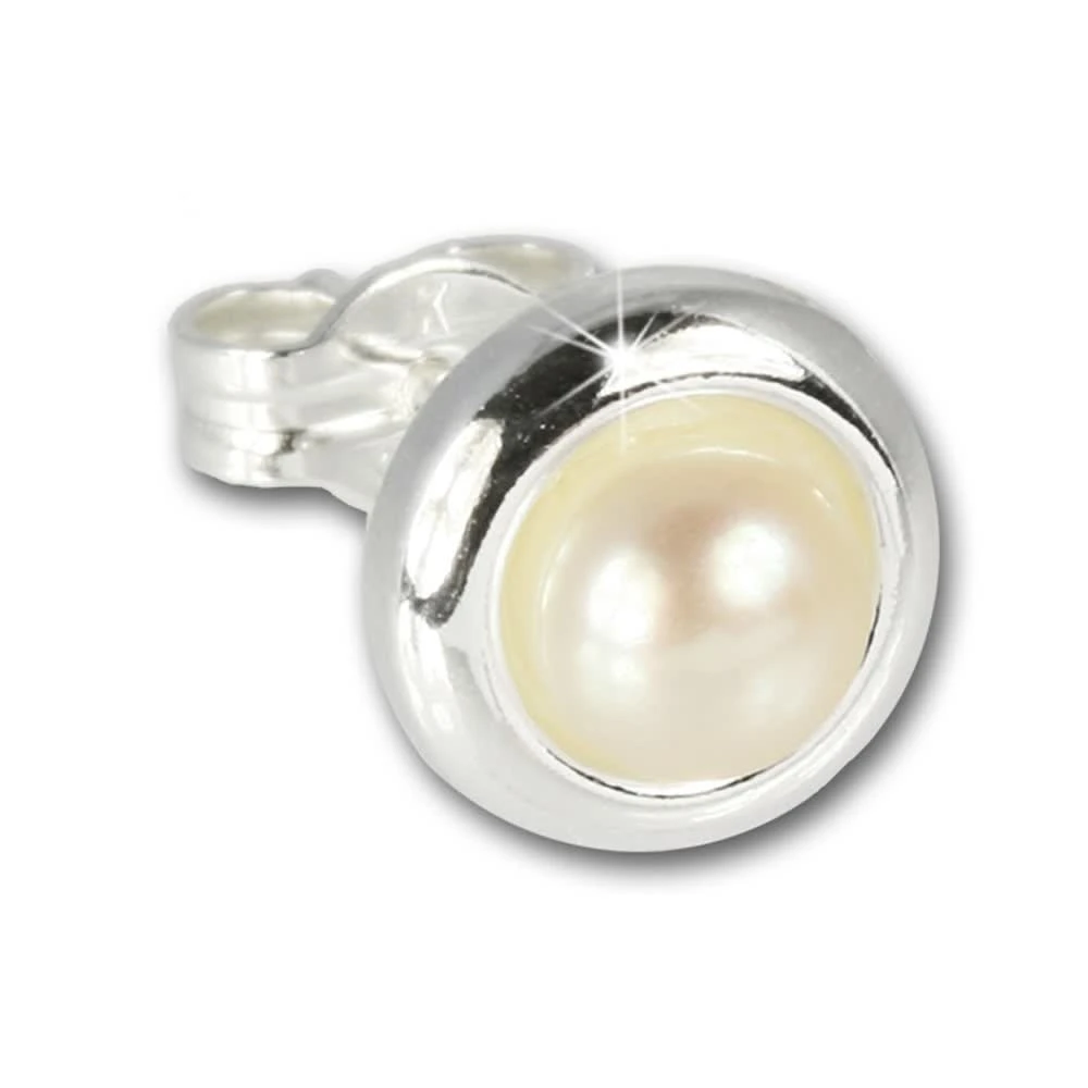 Ohrringe Silber 925 Sterling Silber Perle Ohrstecker - Image 2