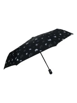 Taschenschirm In Schwarz/ Weiß - Ø 96 Cm