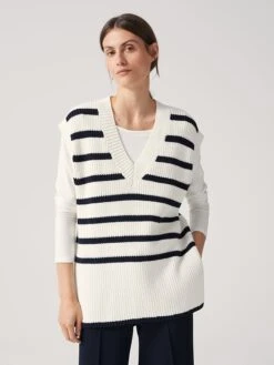 Someday Pullunder "Tovada" In Weiß/ Schwarz