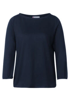 STREET ONE Basic Shirt Mit 3/4 Ärmel Deep Blue
