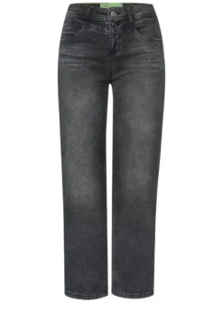 STREET ONE Casual Fit Jeans Black Denim Washed