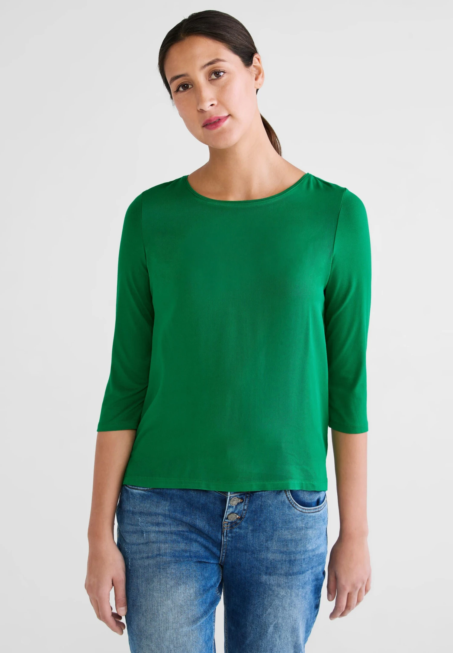 STREET ONE Shirt Mit 3/4 Ärmel Brisk Green - Image 2