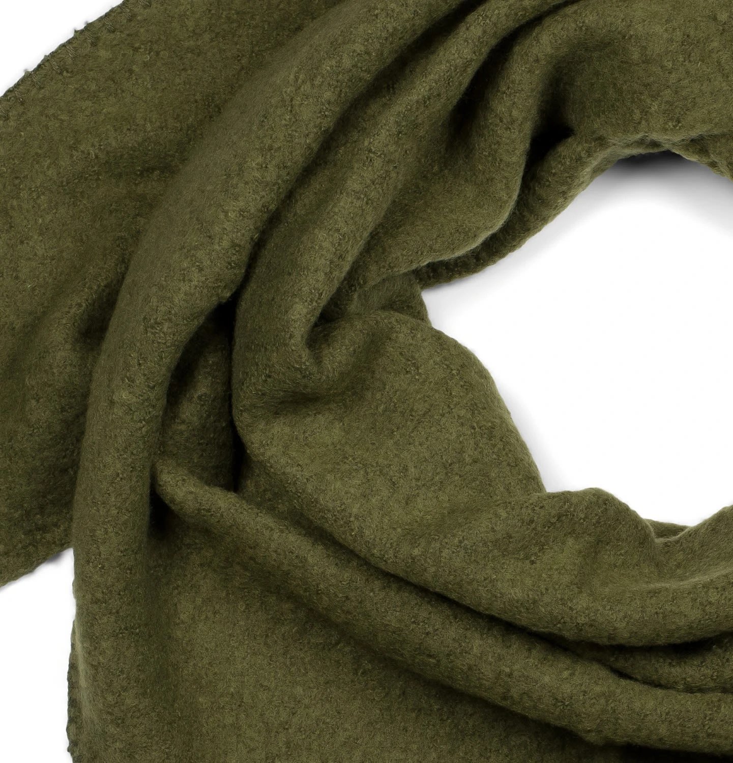 Strick Dreieckstuch In Oliv - Image 2