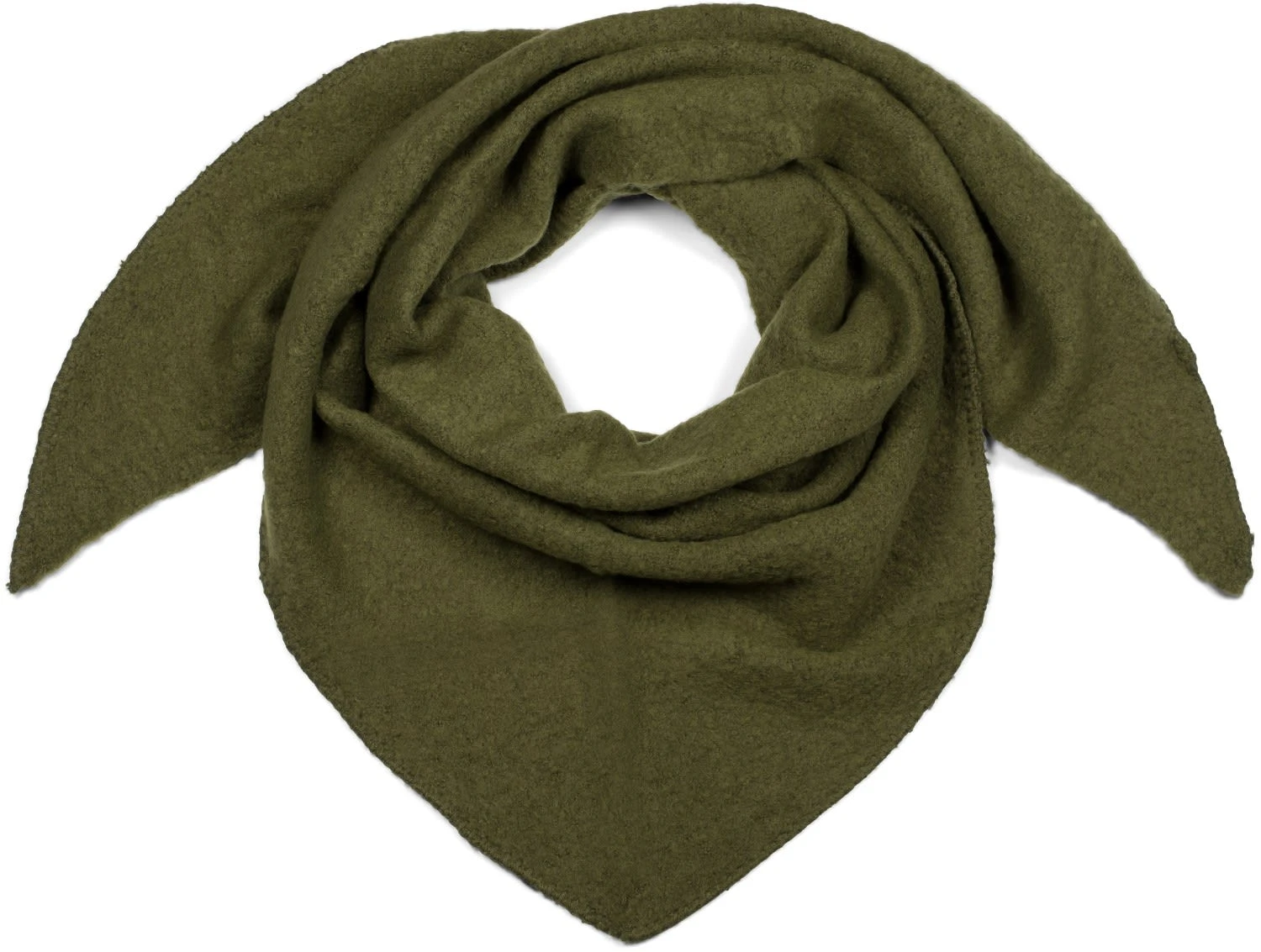 Strick Dreieckstuch In Oliv