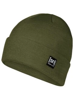 Super.natural Merino Mütze In Olivgrün