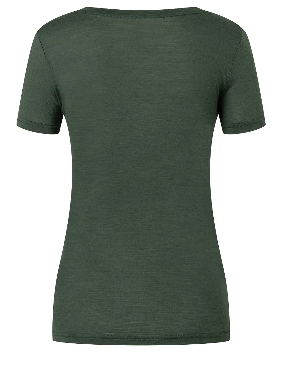 Super.natural Merino T-Shirt In Dunkelgrün - Image 2