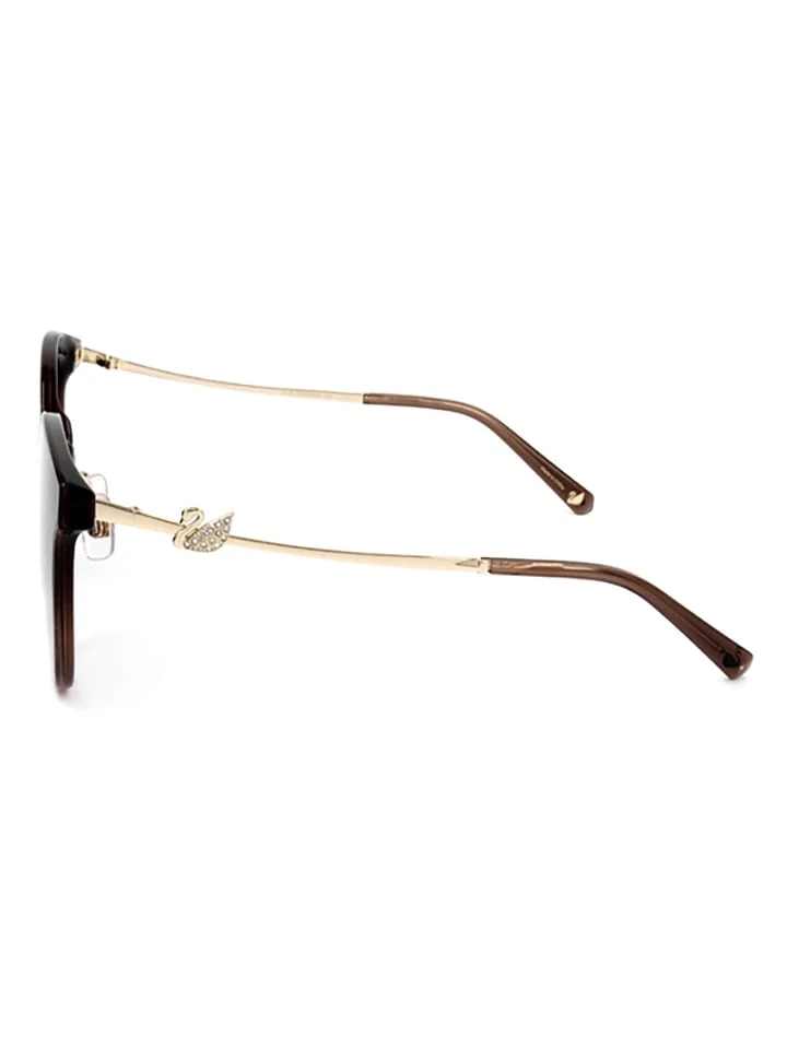 Swarovski Damen-Sonnenbrille In Braun-Gold - Image 3