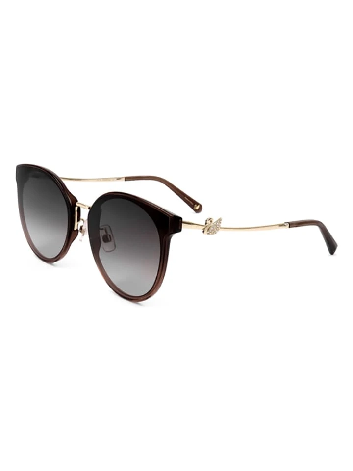 Swarovski Damen-Sonnenbrille In Braun-Gold