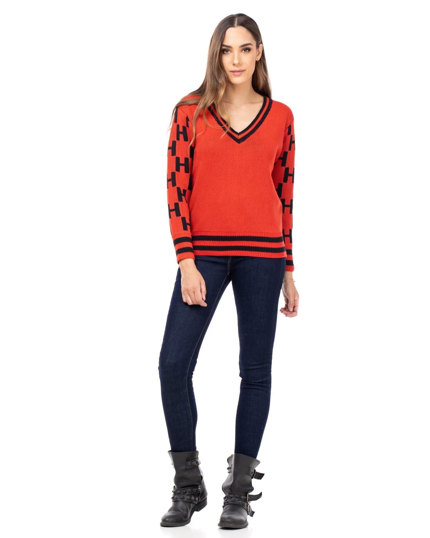 Strickpullover In Rot - Image 4