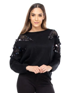 Strickpullover In Schwarz